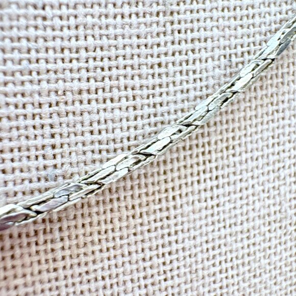 VTG Sterling Silver 925 Rope Style Chain Necklace Spring Ring Size 20" Length - Picture 2 of 7